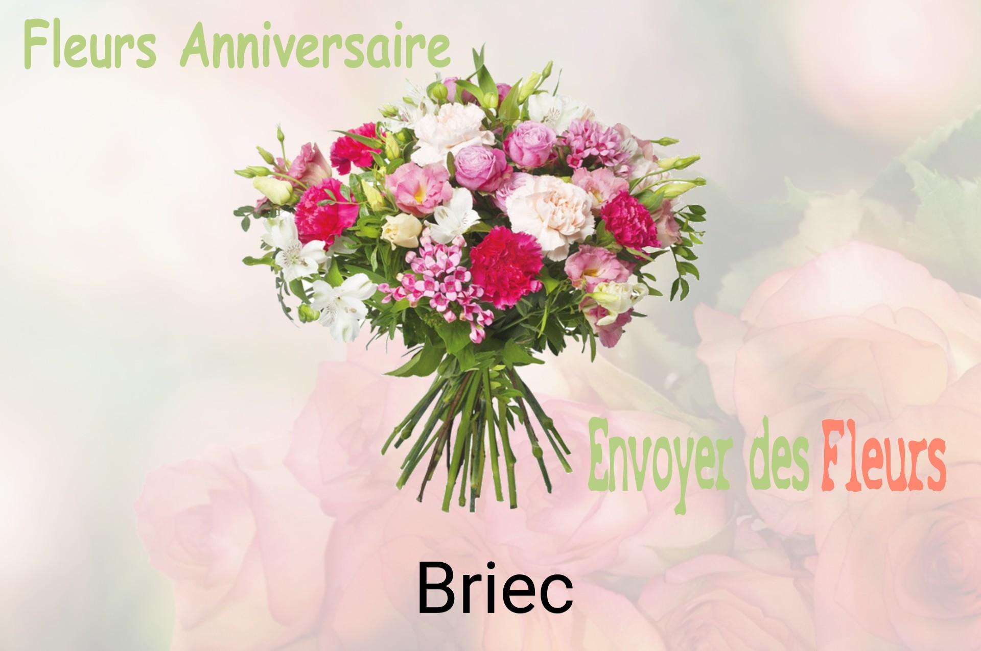 Bouquet de fleurs d’anniversaire livré à Briec
